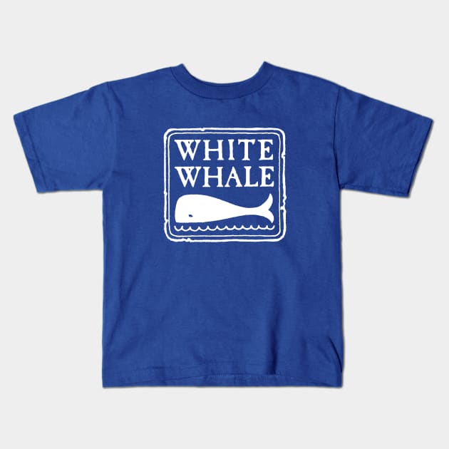 White Whale Records Kids T-Shirt by MindsparkCreative